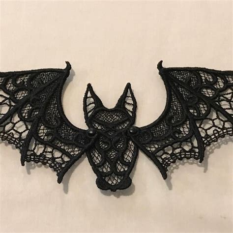 Lace Bat Articulated Free Standing Lace A Finished Etsy