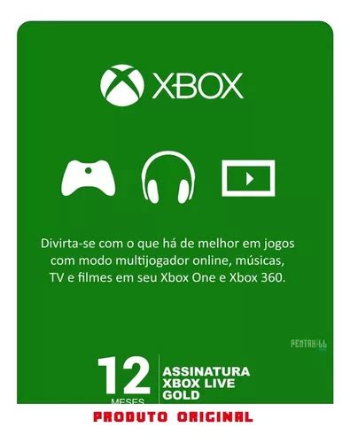 Xbox Live Gold Brasil Br Cart O Meses Codigo Digitos