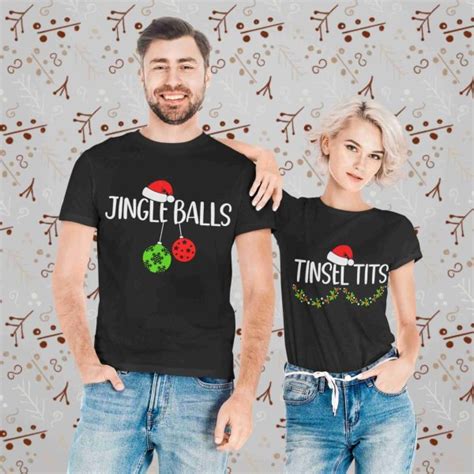 Jingle Balls And Tinsel Tits Svg • Funny Christmas Matching T Shirt