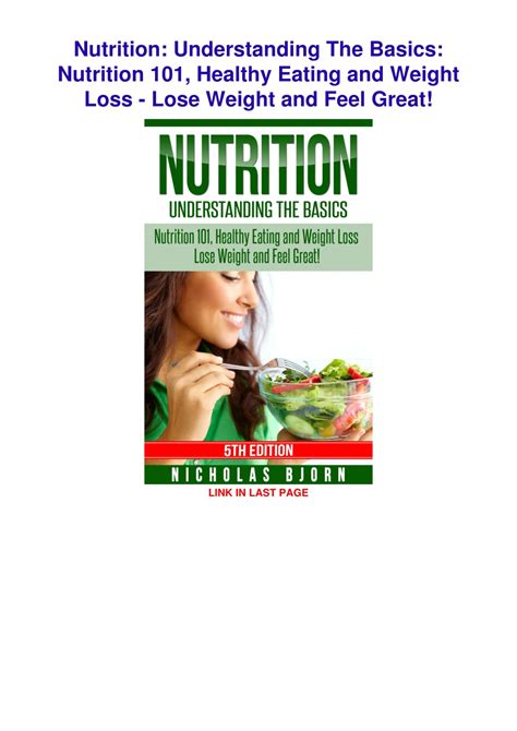 Ppt Pdf Nutrition Understanding The Basics Nutrition 101 Healthy