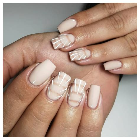 Beautiful Nail Designs Made With Nude Polish