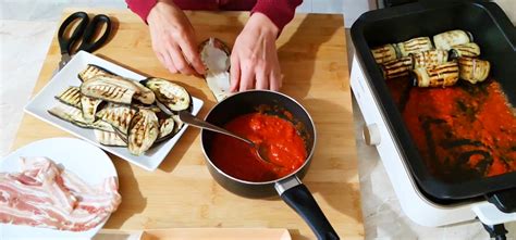 Involtini Di Parmigiana Con Melanzane Grigliate Lisa In Cucina