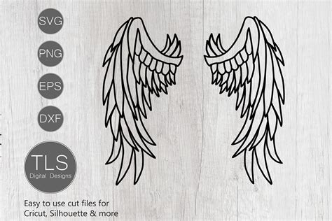 Angel Wings Svg Angel Wings Cricut File Silhouette File 379432
