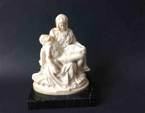 Santini Vintage Pieta Sculpture Michaelangelos Pieta Made In Italy