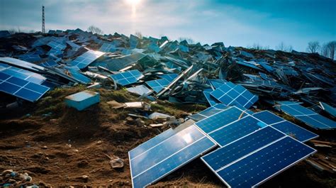 Premium Ai Image A Dumping Ground For Solar Panels Concept Of Green