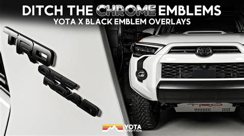 Toyota 4Runner Black Emblem Overlays Installation 2014 2023 Yota X