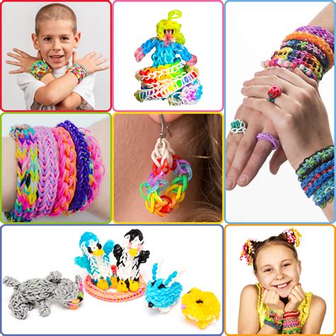 Mituso Loom Bands 21000 Verschiedene Looms Inkl 5 Webrahmen 5er