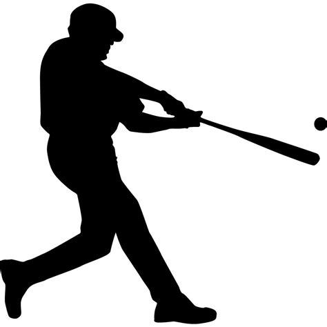 Baseball Silhouette Silhouette Clip Art Silhouette Stencil Silhouette