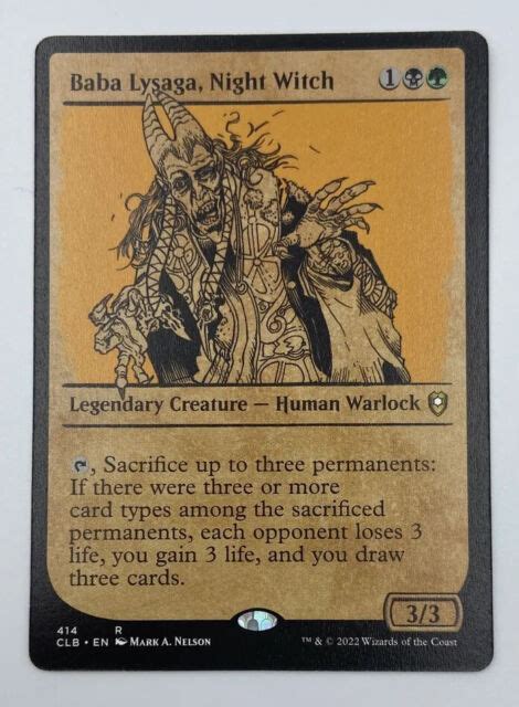 Mtg Baba Lysaga Night Witch Commander Legends Battle For Baldur S