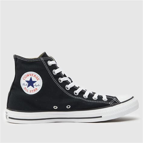 Converse Black All Star Hi Top Trainers - Trainerspotter