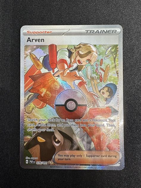 Arven Pokemon Tcg Paldean Fates Special Illustration Rare Full