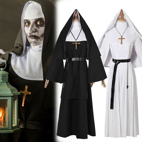 A Freira Cosplay Traje De Halloween Para As Mulheres A Conjura O