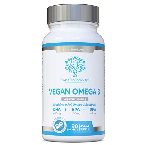 Buy Vegan Omega 3 Full Spectrum DHA EPA DPA 90 Softgels Of Life