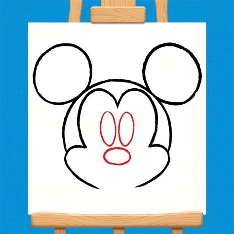How to draw Mickey Mouse