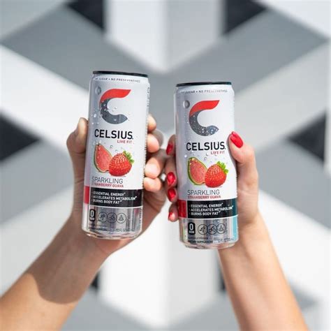 Celsius Sparkling Strawberry Guava Functional Essential Energy Drink