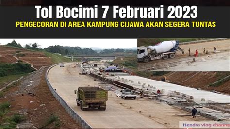 Tol Bocimi Februari Pengecoran Jln Tol Bocimi Tahap Dua Akan