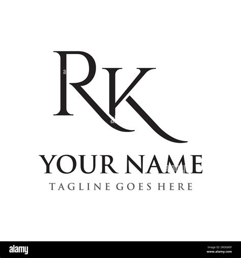 Luxury Rk Kr K R Letter Logo With An Elegant And Unique Monogram Logo For Business Card