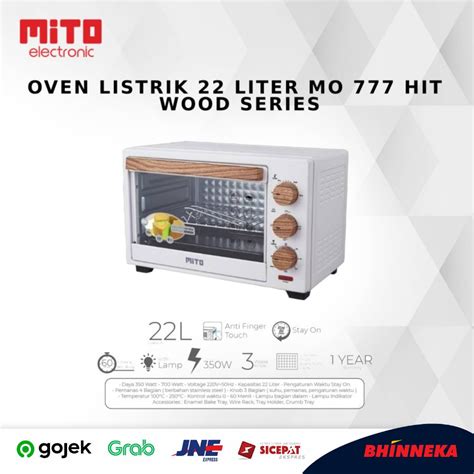 Jual Mito Oven Listrik Liter Mo Hit Wood Series Shopee Indonesia