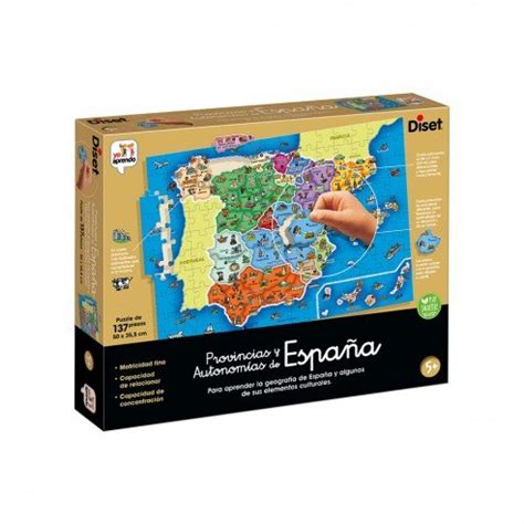 Puzzle Mapa Educativo Provincias De Espa A Diset Tiendas Soriano