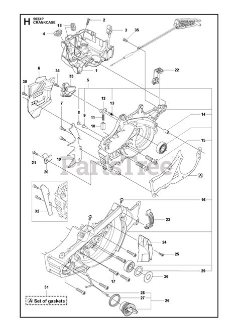 Husqvarna Xp Xpg Husqvarna Chainsaw Crankcase Parts Lookup With