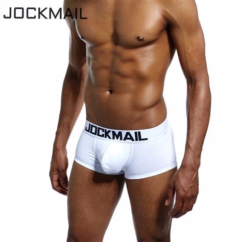 Jockmail Brand 6 Value Packs Sexy Men Underwear Boxer Shorts Mens Trunks Man Cotton Gay