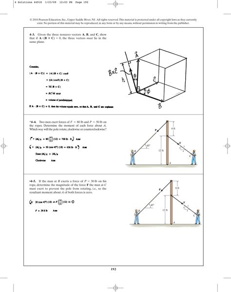 Solution Chapter 4 Force System Resultants Static Textbook Solution