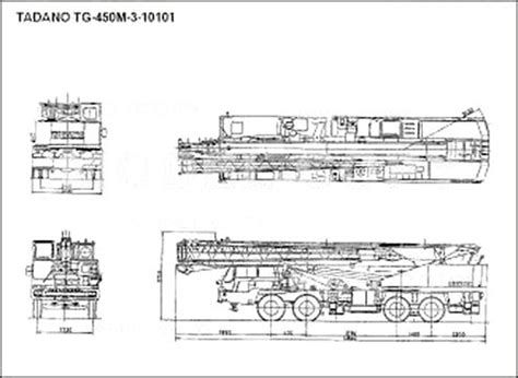 Tadano Tg M D Drawing Blueprints Model Copy