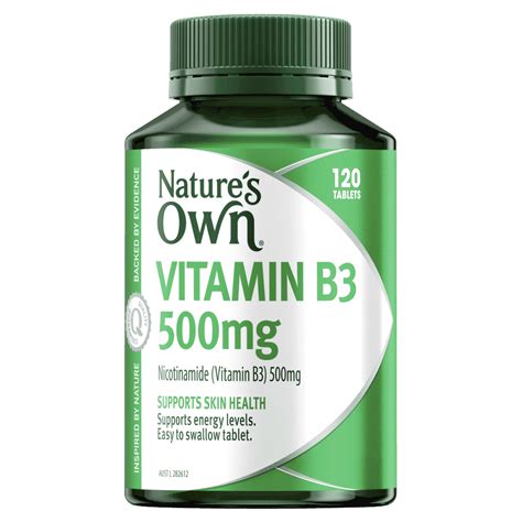 Natures Own Vitamin B3 500mg 120 Tablets Discount Chemist