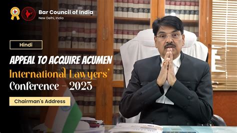 International Lawyers Conference 2023 Chairman S Address Hindi