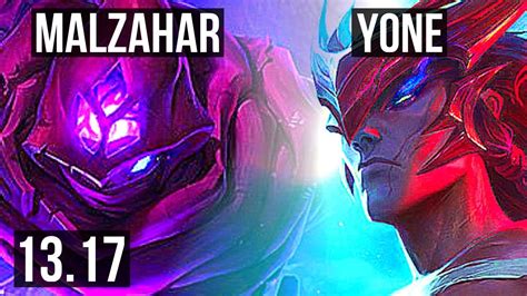 Malz Vs Yone Mid Winrate Euw Master Youtube