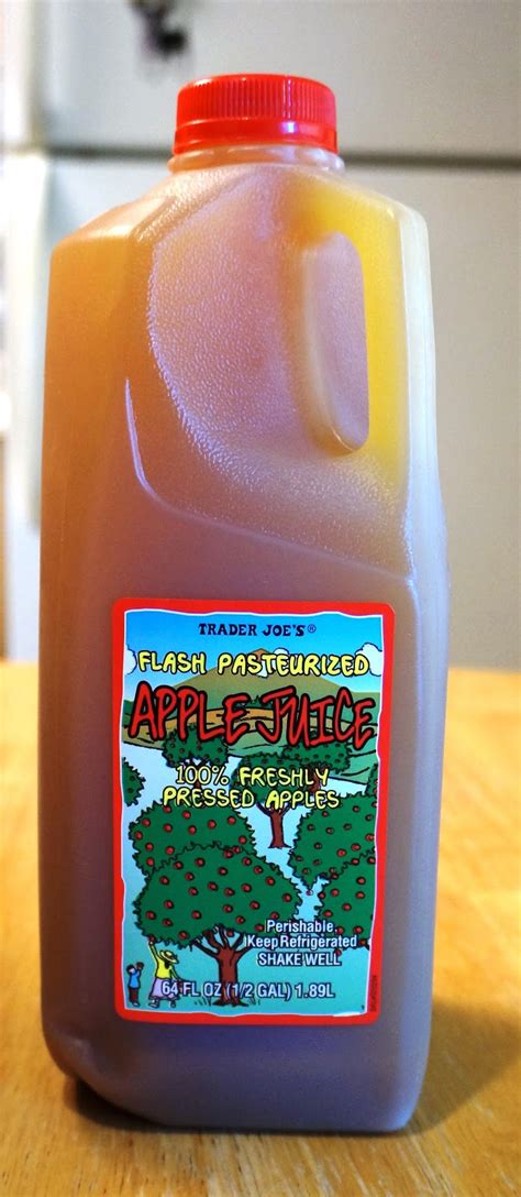 Exploring Trader Joes Trader Joes Flash Pasteurized Apple Juice