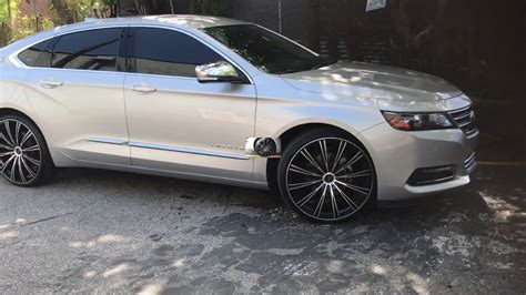 2016 Chevy Impala Sitting On 22 Cavallo Clv 23 Black And Machined Wheels