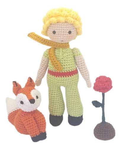 Set El Principito El Zorro Y La Rosa Amigurumi Cuotas sin interés