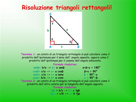 Risoluzione Triangoli Rettangoli