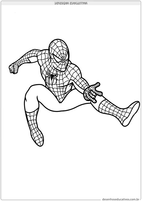 Introduzir Imagem Desenhos Para Imprimir E Colorir Homem Aranha