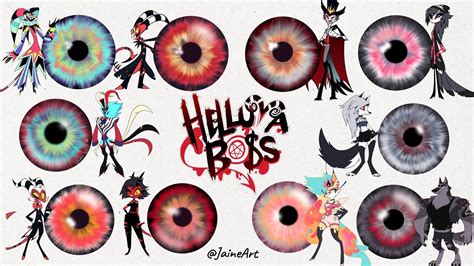 Helluva Boss Eyes Drawing Eyes With Colors Palette Of Helluva Boss