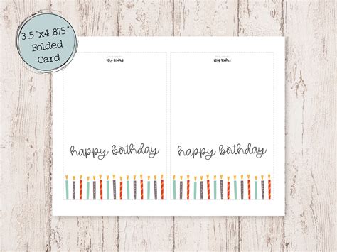 Printable Birthday Card Birthday Card Printable Digital Birthday Cards ...