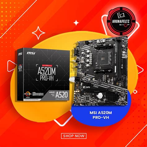 Msi A M Pro Vh Proseries Motherboard Matx Rd Gen Am M Usb