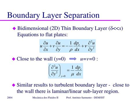 PPT - Boundary layer Equations PowerPoint Presentation, free download ...