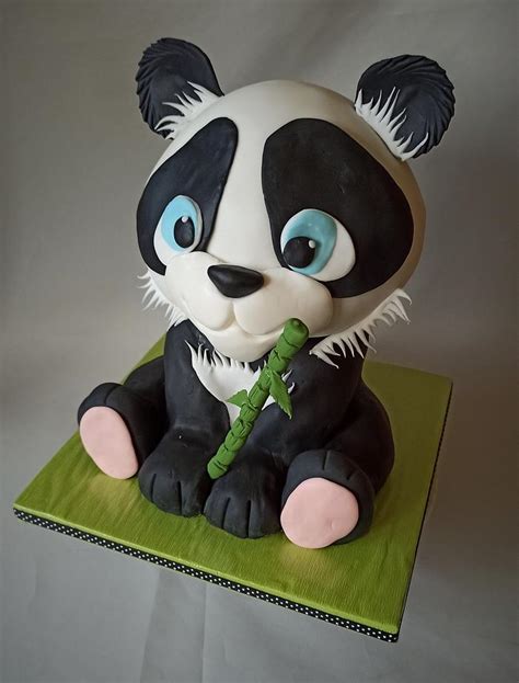 Panda Decorated Cake By Jitkap Cakesdecor