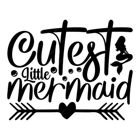 Premium Vector Cutest Little Mermaid Svg