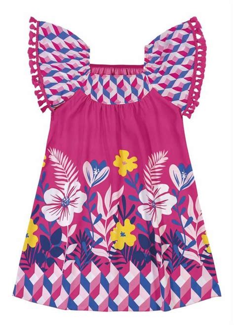 Nanai Vestido Infantil Rosa Ideias Fashion Vestido Infantil Vestidos