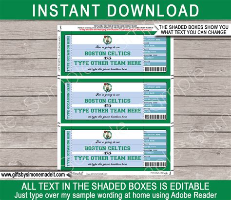 Printable Celtics Tickets - prntbl.concejomunicipaldechinu.gov.co