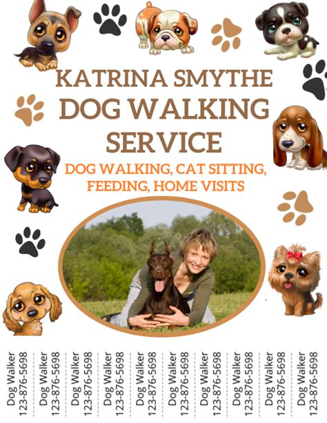 Dog Walking Flyer Template Postermywall