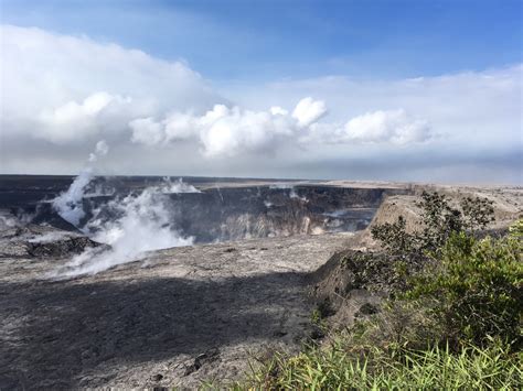 Collapse Explosions At Kilauea Summit Trigger Caldera Rockfalls