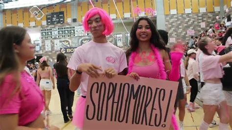 Pink Out Pep Rally From Sage Creek High School Youtube