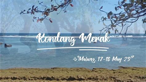 Pantai Kondang Merak Malang Berkemah Dengan Keluarga Youtube