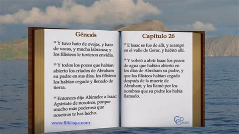 Génesis capítulo 26 Biblia completa en audio vídeo YouTube