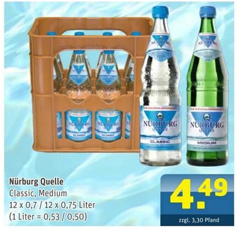 Nürburg Quelle Classic Medium 12x0 7 0 75L Angebot bei Getränke Arena