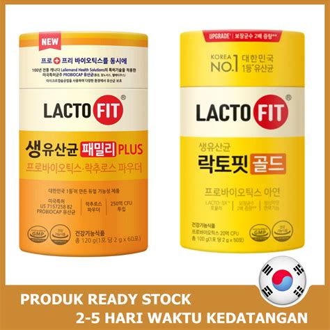 Jual Lacto Fit Probiotics Gold 1 Box 50 Sticks Korea Probiotik Lactofit